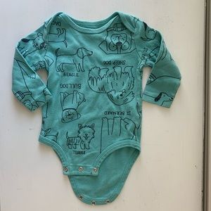 Carters 6 month real dog print onesie
